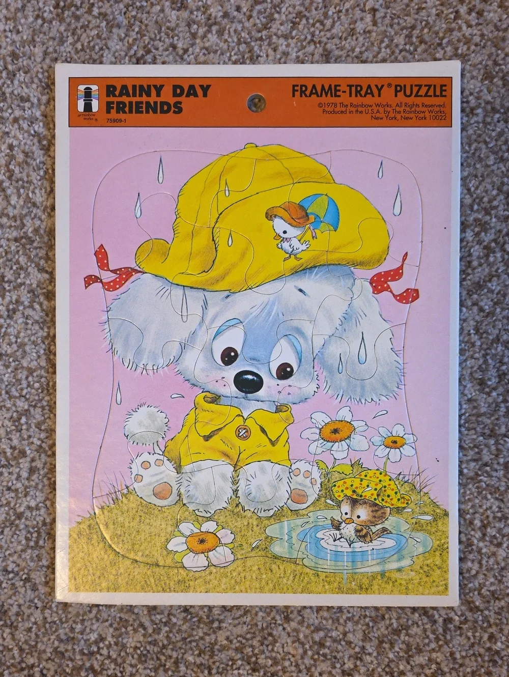 Vintage 1970s frame-tray puzzles, 